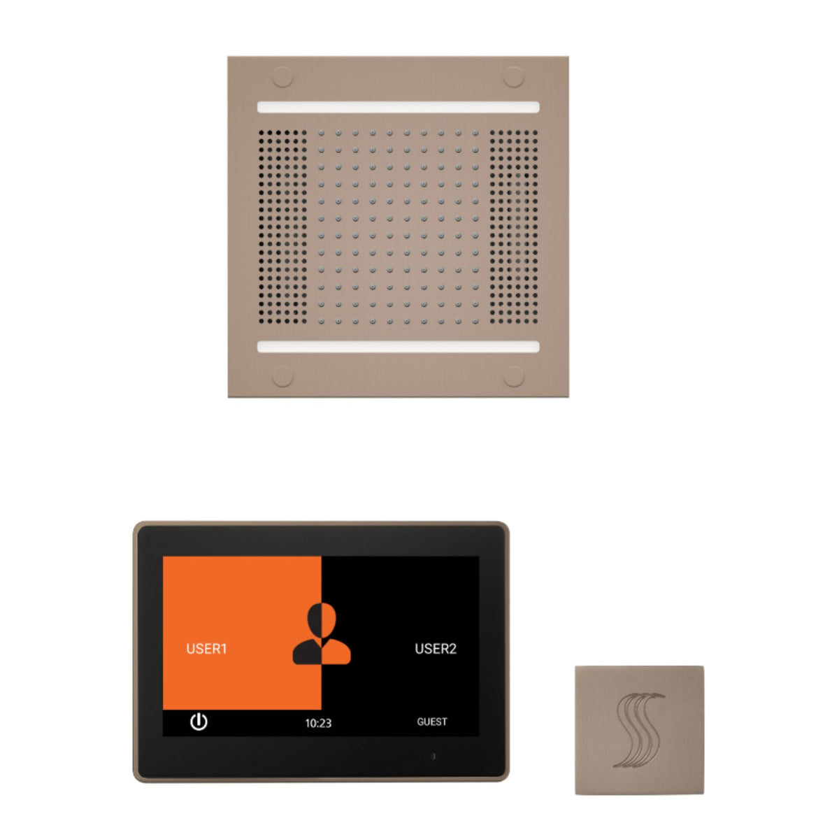 ThermaSol Wellness Hydrovive14 Steam Package with 10" ThermaTouch Square WH14STP10S