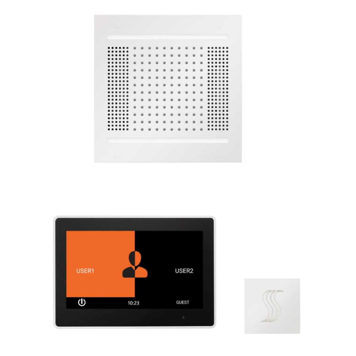 ThermaSol Wellness Hydrovive14 Steam Package with 10" ThermaTouch Square WH14STP10S