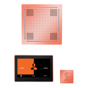 ThermaSol Wellness Hydrovive Steam Package with 10" ThermaTouch Square WHSTP10S