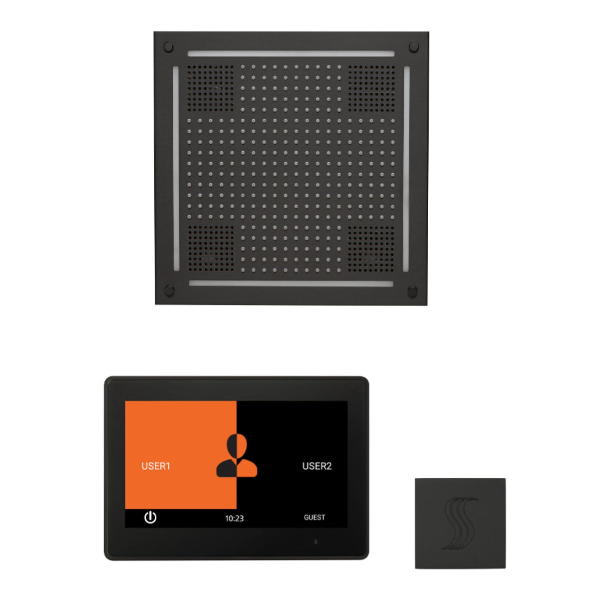 ThermaSol Wellness Hydrovive Steam Package with 10" ThermaTouch Square WHSTP10S