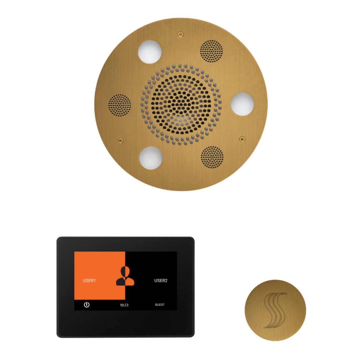 ThermaSol Wellness Steam Package with 7 Inch ThermaTouch Round WSTP7R