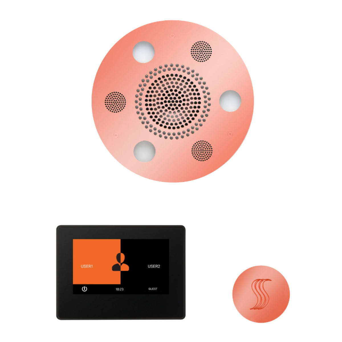 ThermaSol Wellness Steam Package with 7 Inch ThermaTouch Round WSTP7R