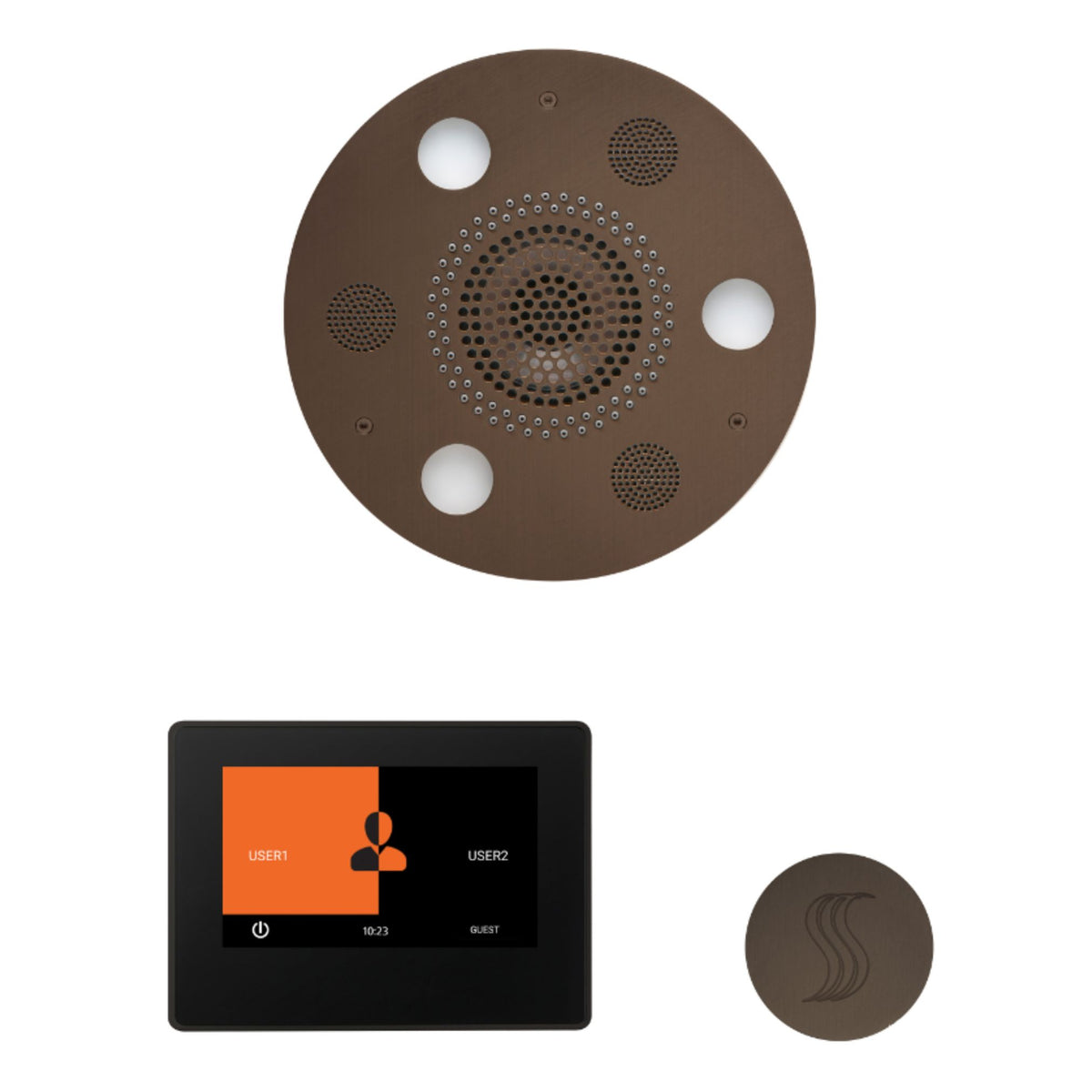 ThermaSol Wellness Steam Package with 7 Inch ThermaTouch Round WSTP7R