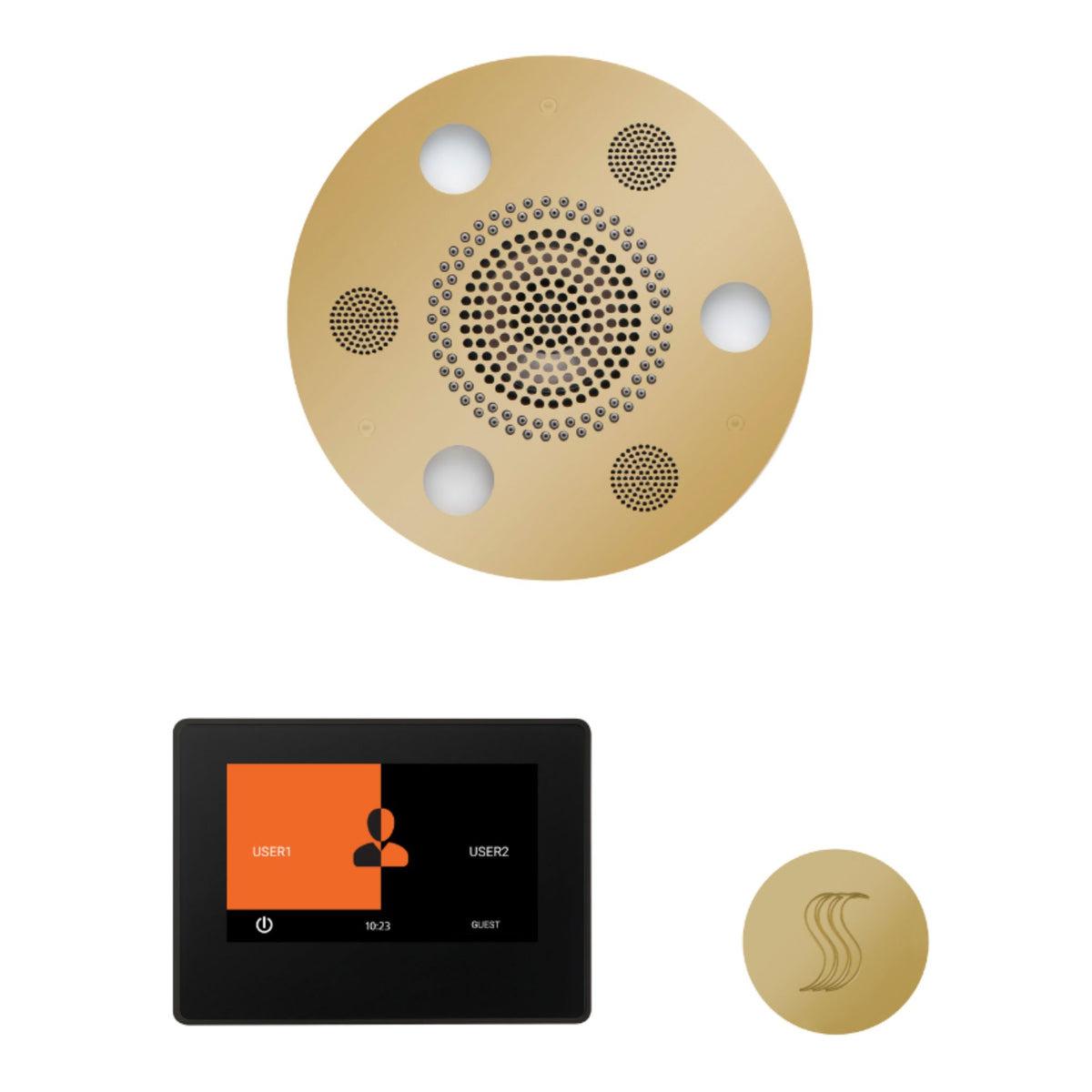 ThermaSol Wellness Steam Package with 7 Inch ThermaTouch Round WSTP7R