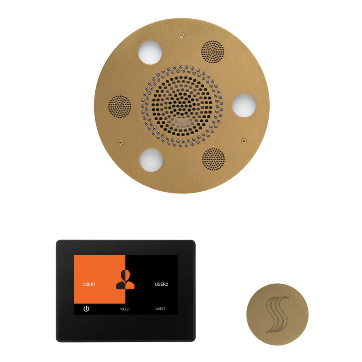 ThermaSol Wellness Steam Package with 7 Inch ThermaTouch Round WSTP7R