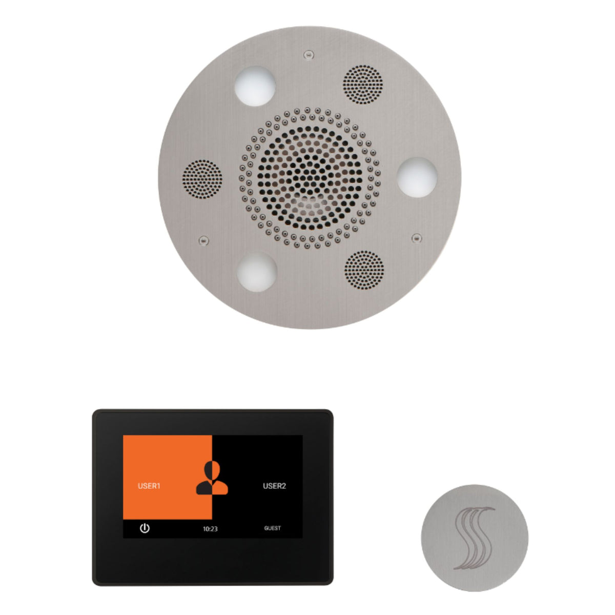 ThermaSol Wellness Steam Package with 7 Inch ThermaTouch Round WSTP7R