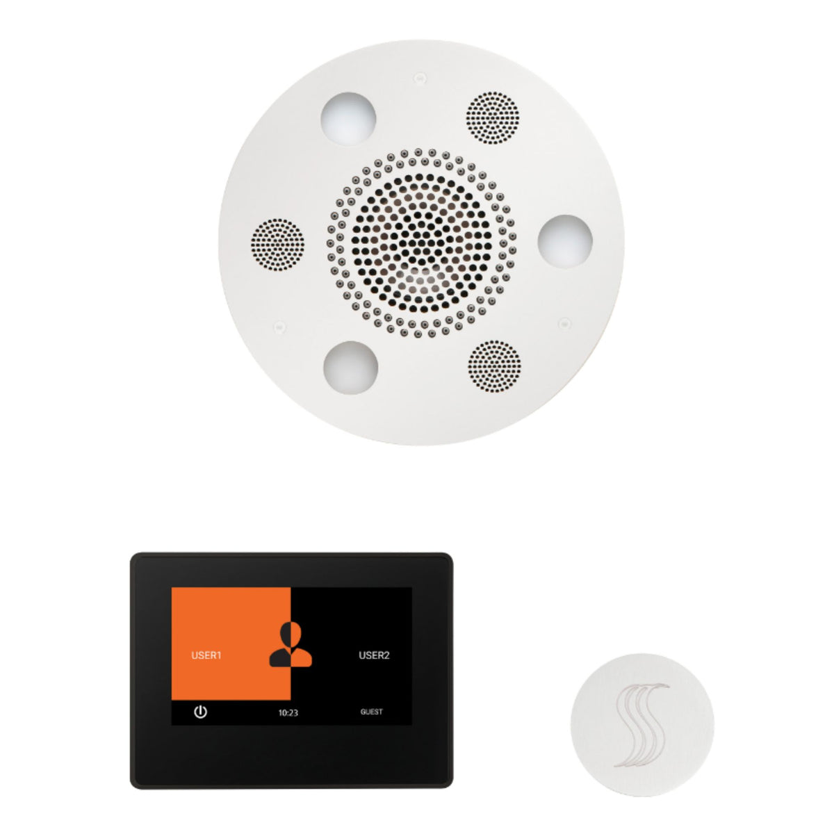 ThermaSol Wellness Steam Package with 7 Inch ThermaTouch Round WSTP7R