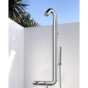 Wayime 45*16" Separable & Composable Wall-Mounted Brushed Stainless Steel 304 Rainfall Indoor Outdoor Shower System CB-013