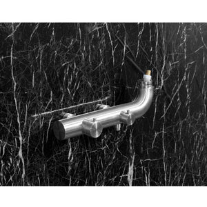 Wayime 45*16" Separable & Composable Wall-Mounted Brushed Stainless Steel 304 Rainfall Indoor Outdoor Shower System CB-013