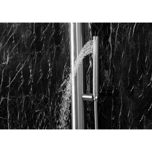 Wayime 45*16" Separable & Composable Wall-Mounted Brushed Stainless Steel 304 Rainfall Indoor Outdoor Shower System CB-013