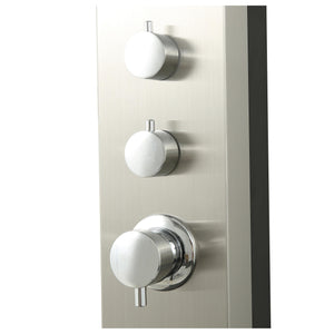 Wayime 85" Free-Standing Brushed Stainless Steel&Aluminum Tank Composed Outdoor Solar Shower(Only Available for USA) CB-009