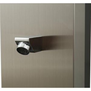 Wayime 85" Free-Standing Brushed Stainless Steel&Aluminum Tank Composed Outdoor Solar Shower(Only Available for USA) CB-009