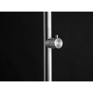 Wayime 87" Separable&Composable Free-Standing Brushed Stainless Steel 304 Rainfall Outdoor Shower with DOE Certificate CB-012