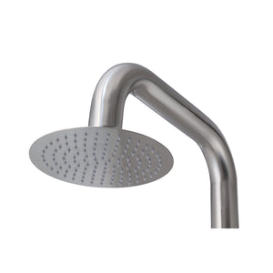 Wayime 91" Separable&Composable Free-Standing Brushed Stainless Steel 304 Rainfall Outdoor Shower with DOE Certificate CB-016