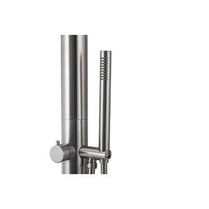 Wayime 91" Separable&Composable Free-Standing Brushed Stainless Steel 304 Spary Outdoor Shower with DOE Certificate CB-017