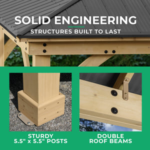 Yardistry 11' x 13' Meridian Gazebo YM11912COM