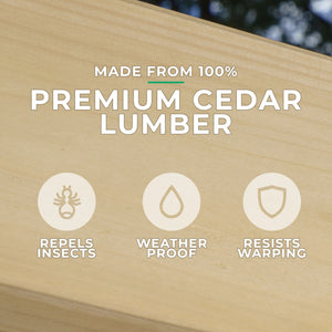 Yardistry 12' Meridian Bar Counter YM11803COM