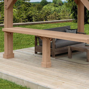 Yardistry 12' Pavilion Wood Counter YM12520