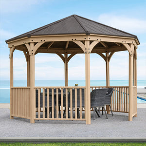 Yardistry 12' Meridian Octagon Gazebo YM11924COM