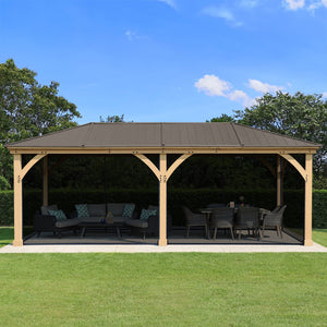 Yardistry 12' x 24' Gazebo Mosquito Mesh Kit YM12789COM