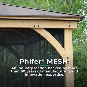 Yardistry 12' x 24' Gazebo Mosquito Mesh Kit YM12789COM