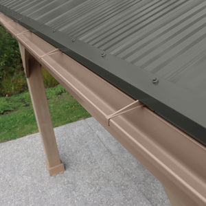 Yardistry 14' x 12' Wood Pavilion Rain Gutters YM12848COM