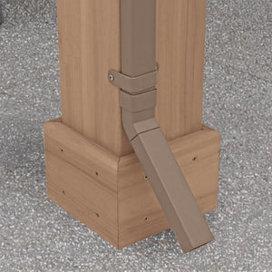 Yardistry 14' x 12' Wood Pavilion Rain Gutters YM12848COM