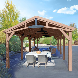 Yardistry 14' x 34' Carport Pavilion YM12871COM