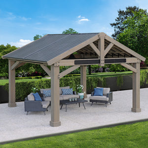 Yardistry 16 x 14 Timber Frame Pavilion YM12904COM