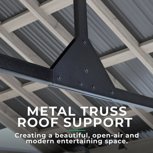 Yardistry 16 x 14 Timber Frame Pavilion YM12904COM