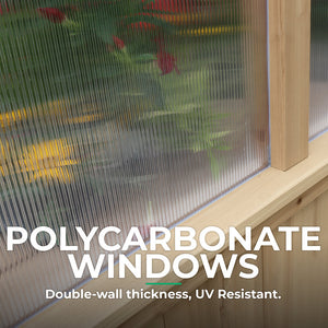 Yardistry 6.7' x 6.0' Meridian Greenhouse YM11947COM