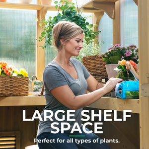 Yardistry 6.7' x 7.8' Meridian Greenhouse YM11945COM