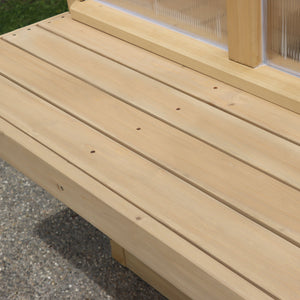 Yardistry Meridian Wooden Greenhouse Workstation YM11816COM