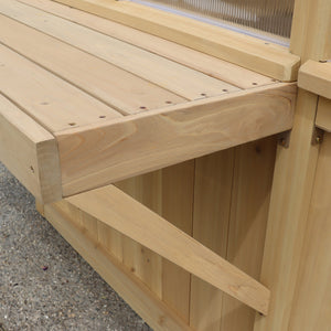 Yardistry Meridian Wooden Greenhouse Workstation YM11816COM