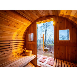 SunRay Aurora 2-4 Person Traditional Barrel Sauna 300SH
