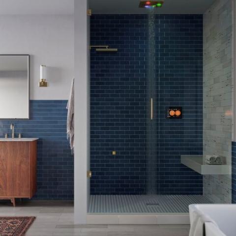 ThermaSol Serenity Light & Sound Rainhead SLSRSQ