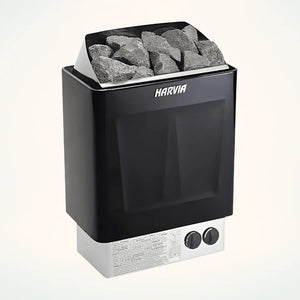 True North Saunas Electric Heater For Saunas – Harvia KIP80-B HEKIP80B - Wall-mounted Heater - Control Switches - Vital Hydrotherapy