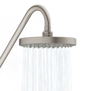 PULSE ShowerSpas Shower System - Kauai III Shower System - 8" Rain showerhead with soft tips - Brushed Nickel - 1011-III - Vital Hydrotherapy