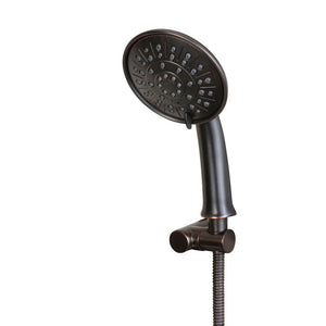 PULSE ShowerSpas White Venetian Glass Oil Rubbed Bronze Shower Panel - Barcelona ShowerSpa - Five-function hand shower with 59-inch hose - 1040 - Vital Hydrotherapy