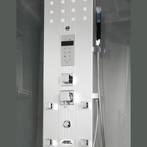 Mesa WS-300 Steam Shower with adjustable handheld shower head, FM Radio Built-In, 6 Acupressure Water Body Jets, Computer Control Panel - Vital Hydrotherapy