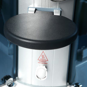 Mesa WS-302 Corner Steam Shower with a foldable black center seat