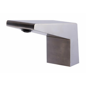 ALFI AB2464 Deck Mounted Tub Filler  solid brass construction brushed nickel in a white background
