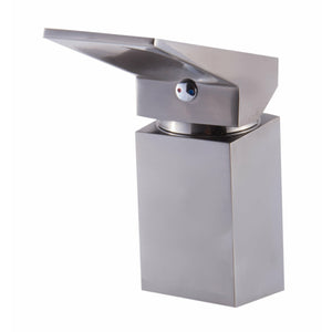 ALFI AB2464 Deck Mounted Tub Filler solid brass construction brushed nickel in a white background