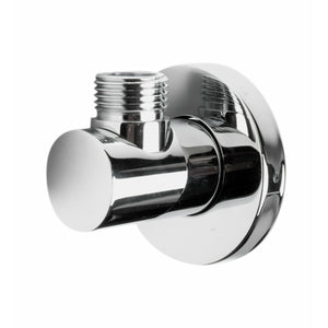 ALFI AB2545-PC Polished Chrome Water Diverter modern rounded edges solid brass construction in a white background
