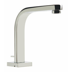 ALFI AB2703 Deck Mounted Tub Filler solid brass construction polished chrome in a white background