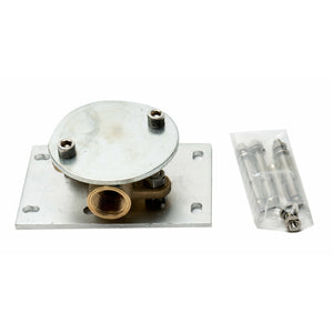 ALFI AB2875 Free Standing Floor Mounted Bath Tub Filler base and 4pcs anchor bolt in a white background