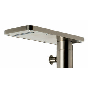 ALFI AB2875 flat rectangular spout brushed nickel in a white background