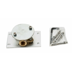 ALFI AB2875 Free Standing Floor Mounted Bath Tub Filler base and 4pcs anchor bolt in a white background