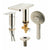 ALFI AB2879 Deck Mounted Tub Filler with Hand Held Showerhead set in a white background