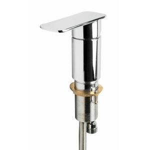 ALFI AB2879 Deck Mounted Tub Filler polished chrome in a white background